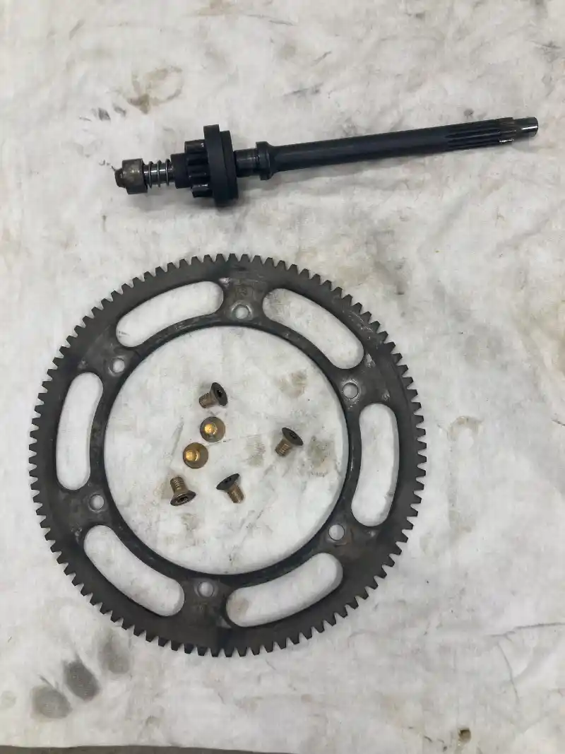 Arctic cat electric start drive gear and ring gear 800cc twin suzuki
